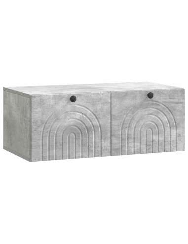 Mobile Porta TV da Muro Grigio Cemento 78,5 x 41 x 30 cm