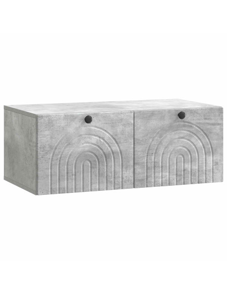 Mobile Porta TV da Muro Grigio Cemento 78,5 x 41 x 30 cm