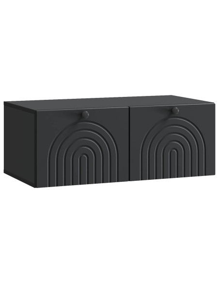 Mobile Porta TV da Muro Nero 78,5 x 41 x 30 cm