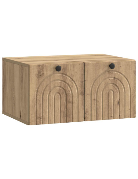 Mobile Porta TV da Muro Rovere Artigianale 59,5 x 41 x 30 cm