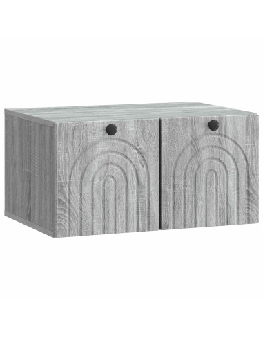 Mobile Porta TV da Muro Grigio Sonoma 59,5 x 41 x 30 cm