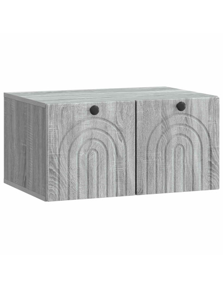 Mobile Porta TV da Muro Grigio Sonoma 59,5 x 41 x 30 cm