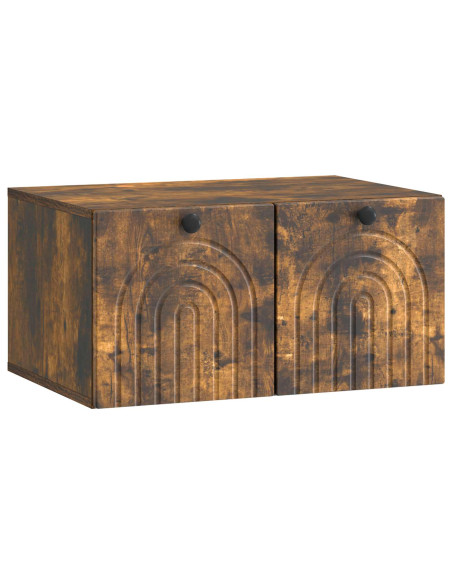 Mobile Porta TV da Muro Rovere Fumo 59,5 x 41 x 30 cm