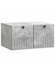 Mobile Porta TV da Muro Grigio Cemento 59,5 x 41 x 30 cm