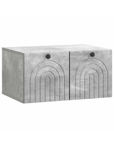 Mobile Porta TV da Muro Grigio Cemento 59,5 x 41 x 30 cm