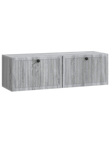 Mobile Porta TV da Muro Grigio Sonoma 98 x 31 x 30 cm