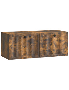 Mobile Porta TV da Muro Rovere Fumo 78,5 x 31 x 30 cm