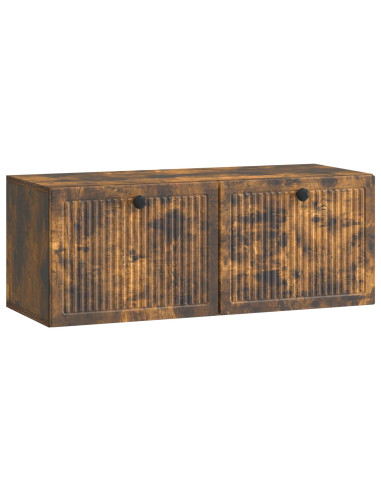Mobile Porta TV da Muro Rovere Fumo 78,5 x 31 x 30 cm