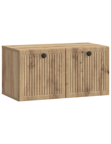 Mobile Porta TV da Muro Rovere Artigianale 59,5 x 31 x 30 cm