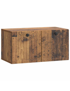 Mobile Porta TV da Muro Legno antico 59,5 x 31 x 30 cm