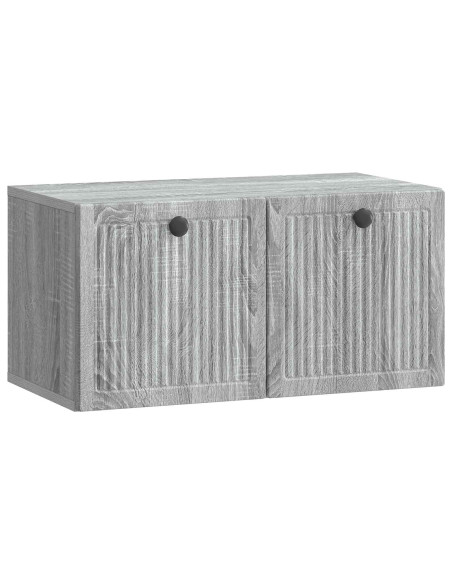 Mobile Porta TV da Muro Grigio Sonoma 59,5 x 31 x 30 cm