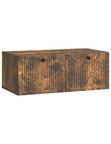 Mobile Porta TV da Muro Rovere Fumo 78,5 x 41 x 30 cm