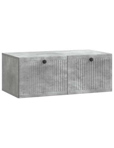 Mobile Porta TV da Muro Grigio Cemento 78,5 x 41 x 30 cm