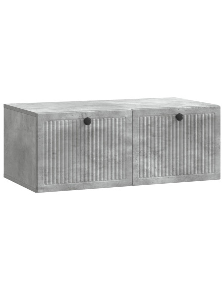 Mobile Porta TV da Muro Grigio Cemento 78,5 x 41 x 30 cm