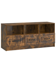 Mobile TV Rovere Fumo 102 x 34,5 x 47 cm Legno ingegnerizzato