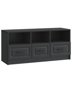 Mobile TV Nero 102 x 34,5 x 47 cm Legno ingegnerizzato