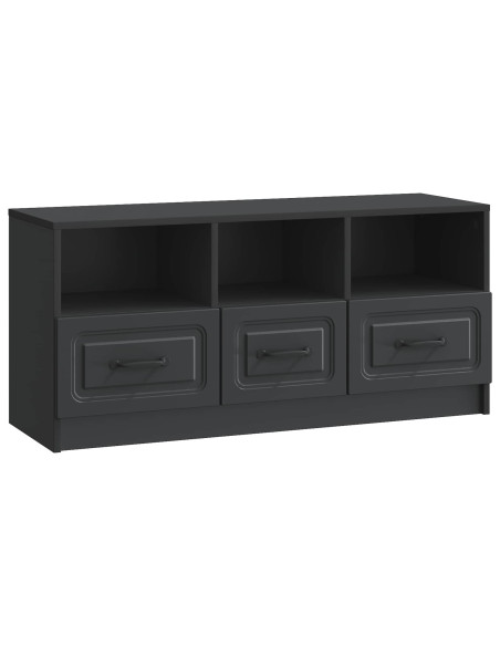 Mobile TV Nero 102 x 34,5 x 47 cm Legno ingegnerizzato