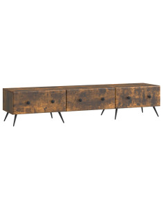Mobile TV Rovere Fumo 147 x 34,5 x 30 cm Legno ingegnerizzato