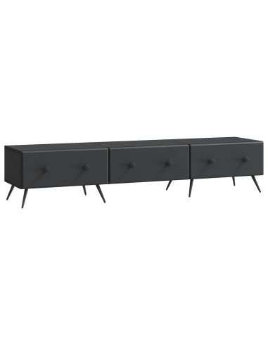 Mobile TV Nero 147 x 34,5 x 30 cm Legno ingegnerizzato
