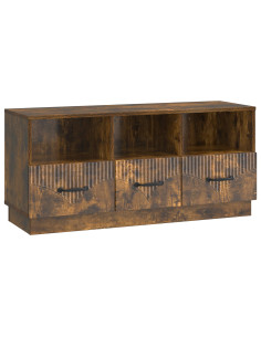 Mobile TV Rovere Fumo 102 x 34,5 x 47 cm Legno ingegnerizzato