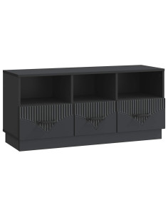 Mobile TV Nero 102 x 34,5 x 47 cm Legno ingegnerizzato