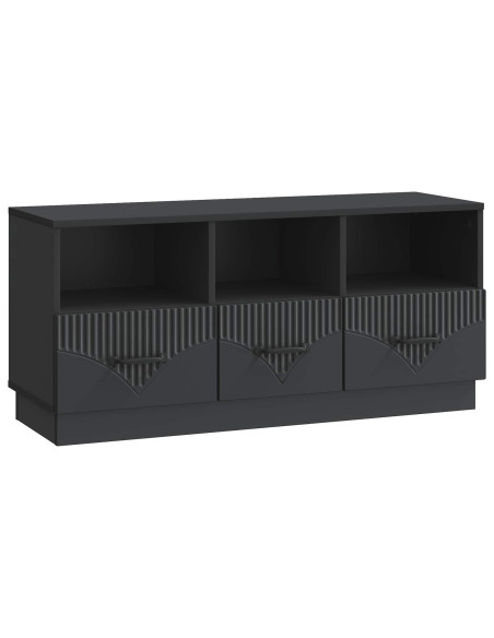 Mobile TV Nero 102 x 34,5 x 47 cm Legno ingegnerizzato