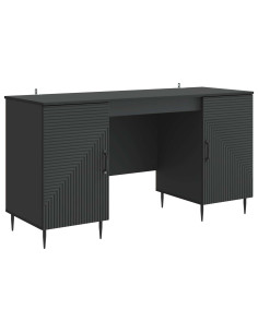 Scrivania Nero 142,5 x 50 x 75 cm Legno ingegnerizzato