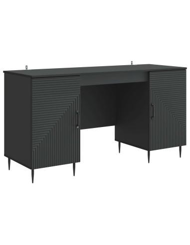 Scrivania Nero 142,5 x 50 x 75 cm Legno ingegnerizzato