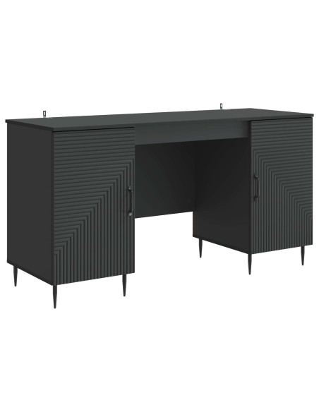 Scrivania Nero 142,5 x 50 x 75 cm Legno ingegnerizzato