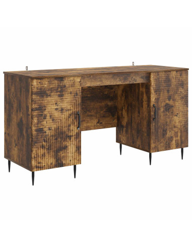Scrivania Rovere Fumo 142,5 x 50 x 75 cm Legno ingegnerizzato