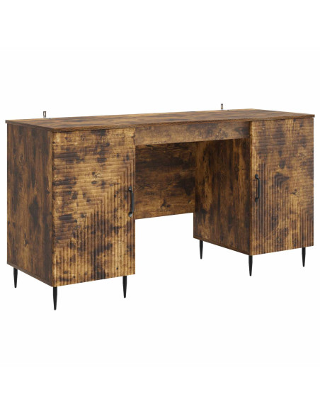 Scrivania Rovere Fumo 142,5 x 50 x 75 cm Legno ingegnerizzato