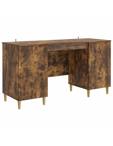 Scrivania Rovere Fumo 142,5 x 50 x 75 cm Legno ingegnerizzato