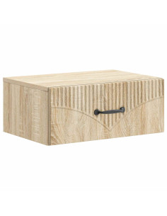 Mobiletto da notte a muro Rovere Sonoma 49 x 34,5 x 20 cm
