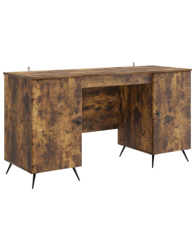 Scrivania Rovere Fumo 142,5 x 50 x 75 cm Legno ingegnerizzato