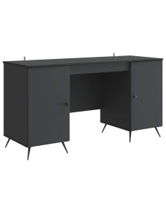 Scrivania Nero 142,5 x 50 x 75 cm Legno ingegnerizzato