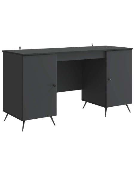 Scrivania Nero 142,5 x 50 x 75 cm Legno ingegnerizzato
