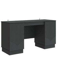 Scrivania Nero 142,5 x 50 x 75 cm Legno ingegnerizzato