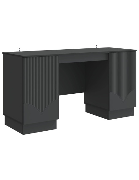 Scrivania Nero 142,5 x 50 x 75 cm Legno ingegnerizzato