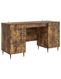 Scrivania Rovere Fumo 142,5 x 50 x 75 cm Legno ingegnerizzato