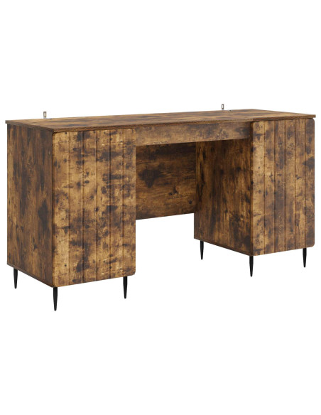 Scrivania Rovere Fumo 142,5 x 50 x 75 cm Legno ingegnerizzato