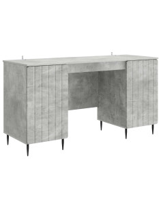 Scrivania con lo scaffale Grigio Cemento 142,5 x 50 x 75 cm