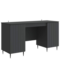 Scrivania Nero 142,5 x 50 x 75 cm Legno ingegnerizzato