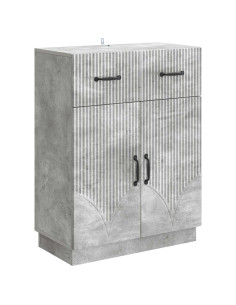 Credenza Grigio Cemento 66 x 34,5 x 87 cm Legno ingegnerizzato