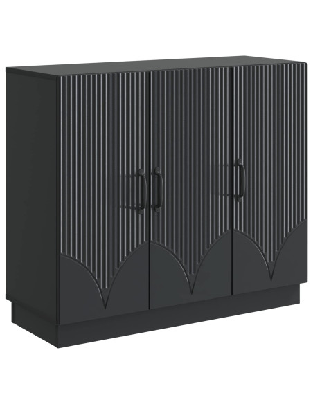 Credenza Nero 89 x 34,5 x 77 cm Legno ingegnerizzato