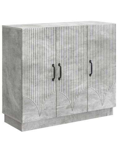 Credenza Grigio Cemento 89 x 34,5 x 77 cm Legno ingegnerizzato