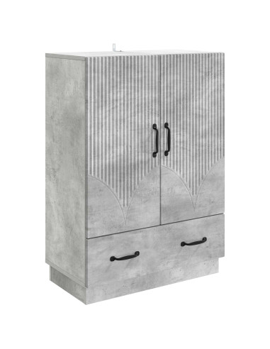 Credenza Grigio Cemento 66 x 34,5 x 92 cm Legno ingegnerizzato