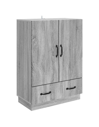 Credenza Grigio Sonoma 66 x 34,5 x 92 cm Legno ingegnerizzato