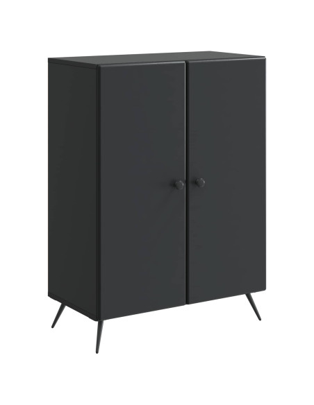 Credenza Nero 66 x 34,5 x 90 cm Legno ingegnerizzato