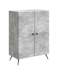 Credenza Grigio Cemento 66 x 34,5 x 90 cm Legno ingegnerizzato