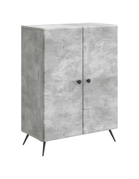 Credenza Grigio Cemento 66 x 34,5 x 90 cm Legno ingegnerizzato